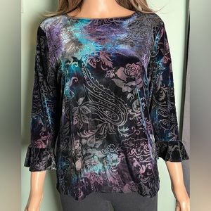 Coldwater Creek Velour Top